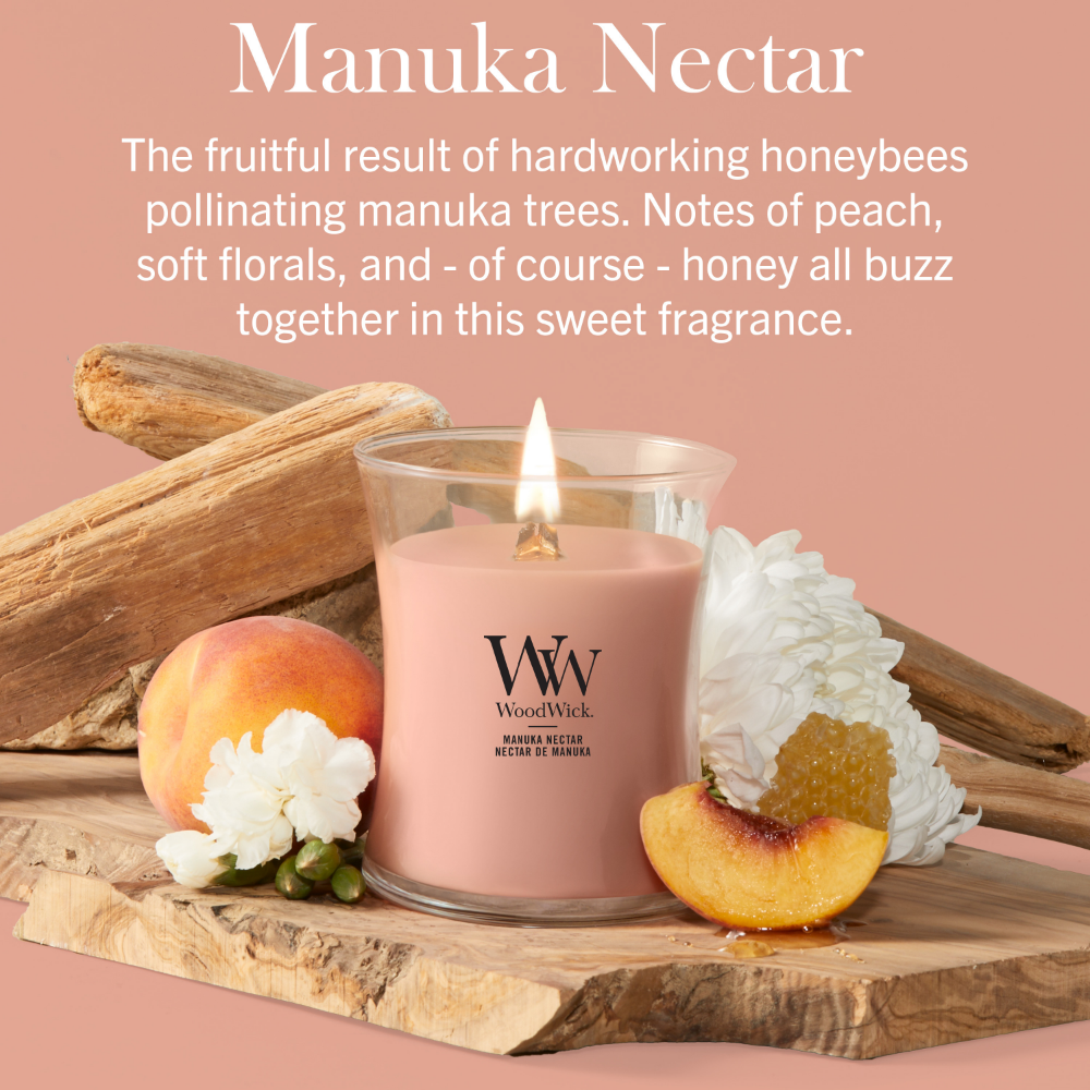 WoodWick Manuka Nectar Medium Hourglass Jar Candle