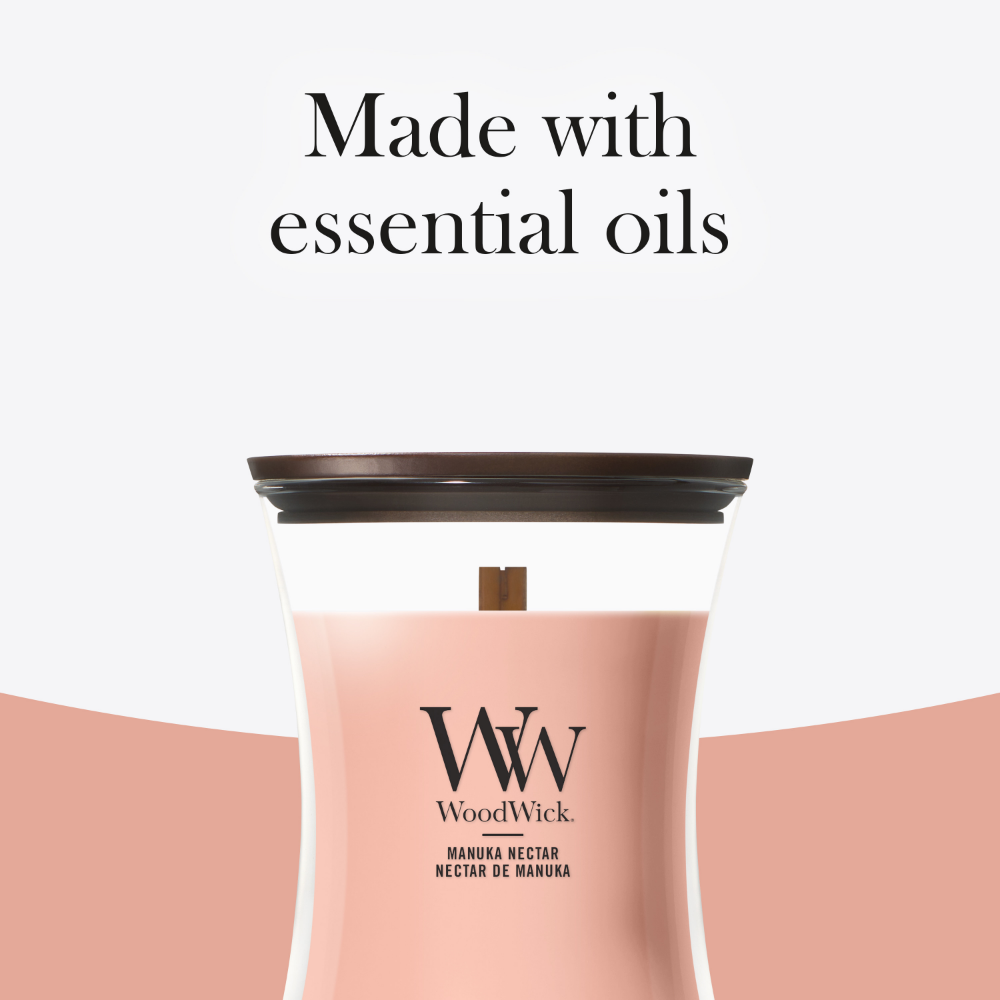 WoodWick Manuka Nectar Medium Hourglass Jar Candle