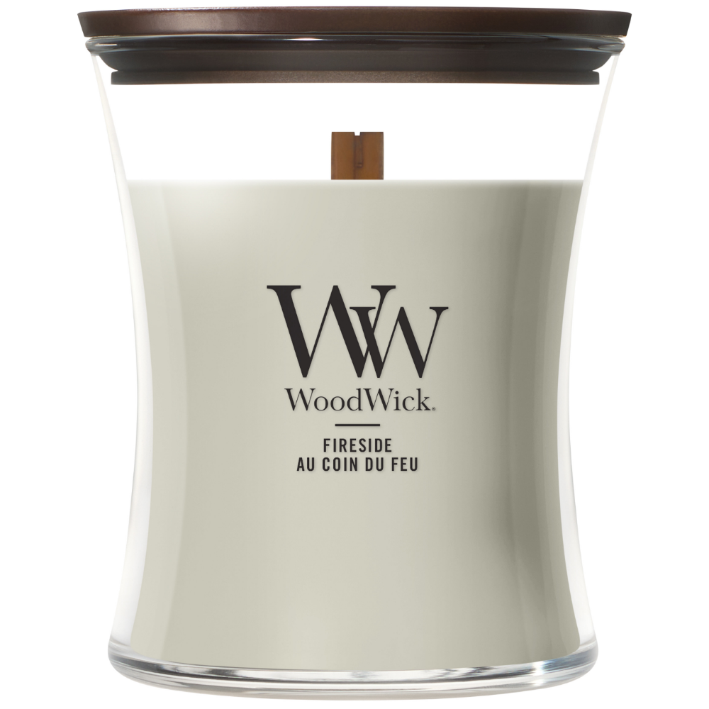 WoodWick Fireside Medium Hourglass Jar Candle