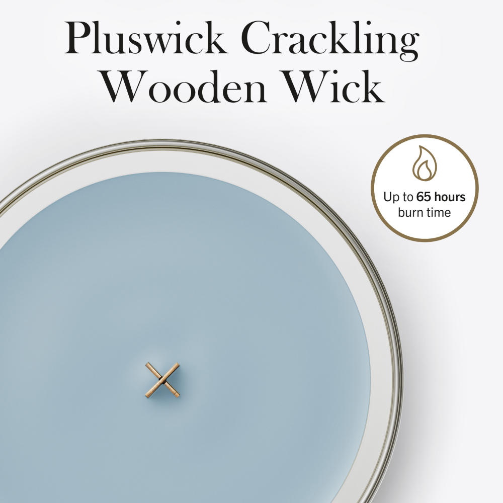 WoodWick Lakeside Mist Medium Hourglass Jar Candle
