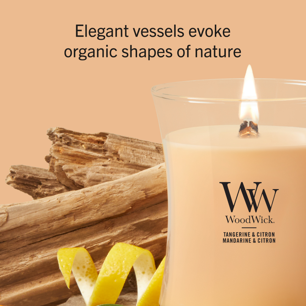 WoodWick Tangerine & Citron Medium Hourglass Jar Candle