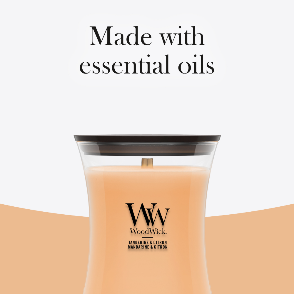 WoodWick Tangerine & Citron Medium Hourglass Jar Candle