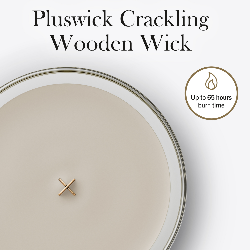 WoodWick Tonka & Almond Milk Medium Hourglass Jar Candle