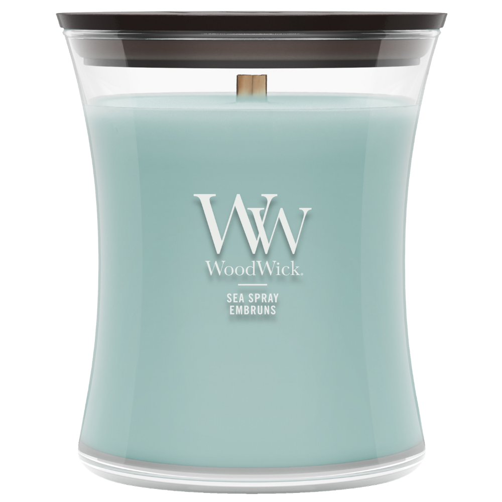 WoodWick Sea Spray Medium Hourglass Jar Candle