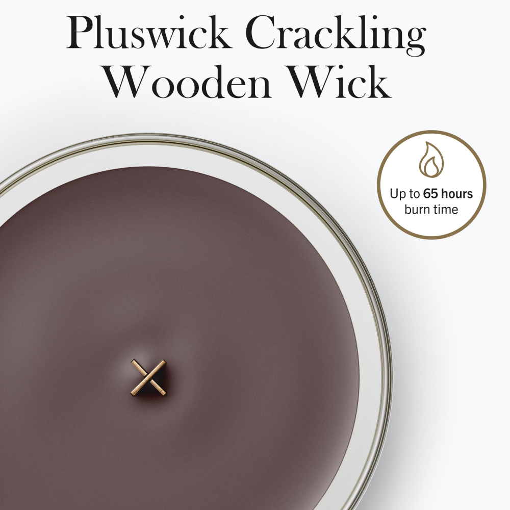 WoodWick Iris Woods Medium Hourglass Jar Candle