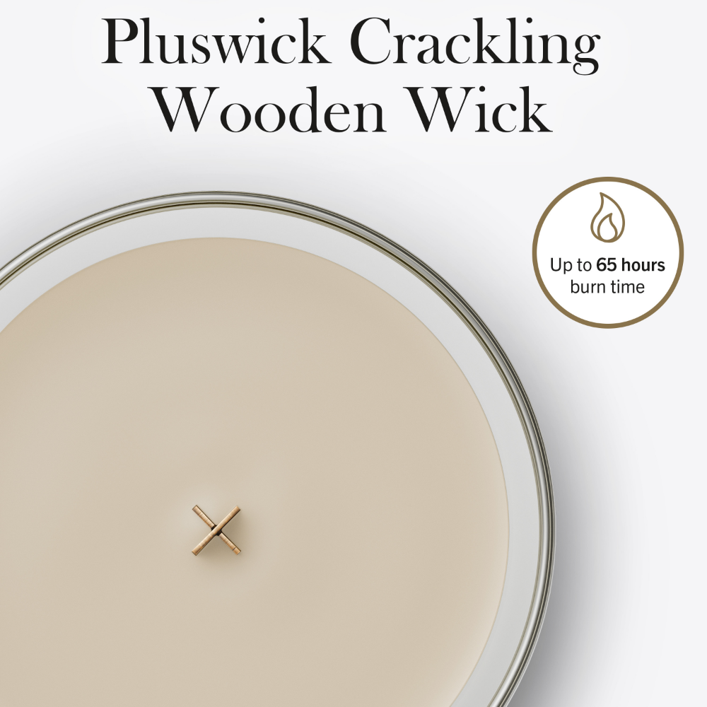 WoodWick Patchouli Creme Medium Hourglass Jar Candle
