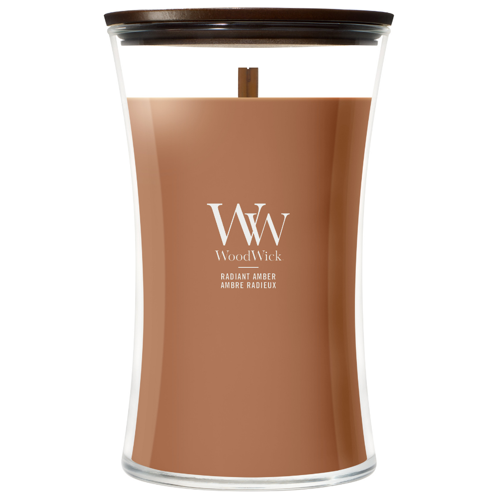 WoodWick Radiant Amber Large Hourglass Jar Candle