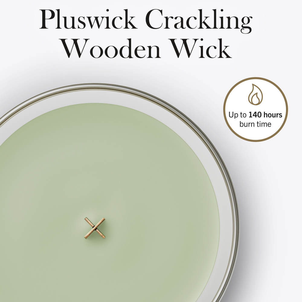 WoodWick Matcha Zest Large Hourglass Jar Candle
