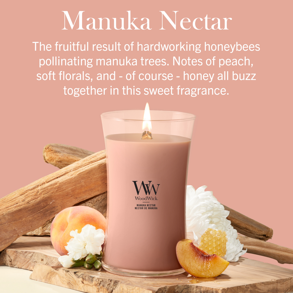 WoodWick Manuka Nectar Large Hourglass Jar Candle