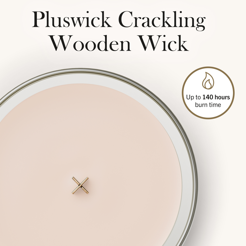 WoodWick Vanilla & Sea Salt Large Hourglass Jar Candle