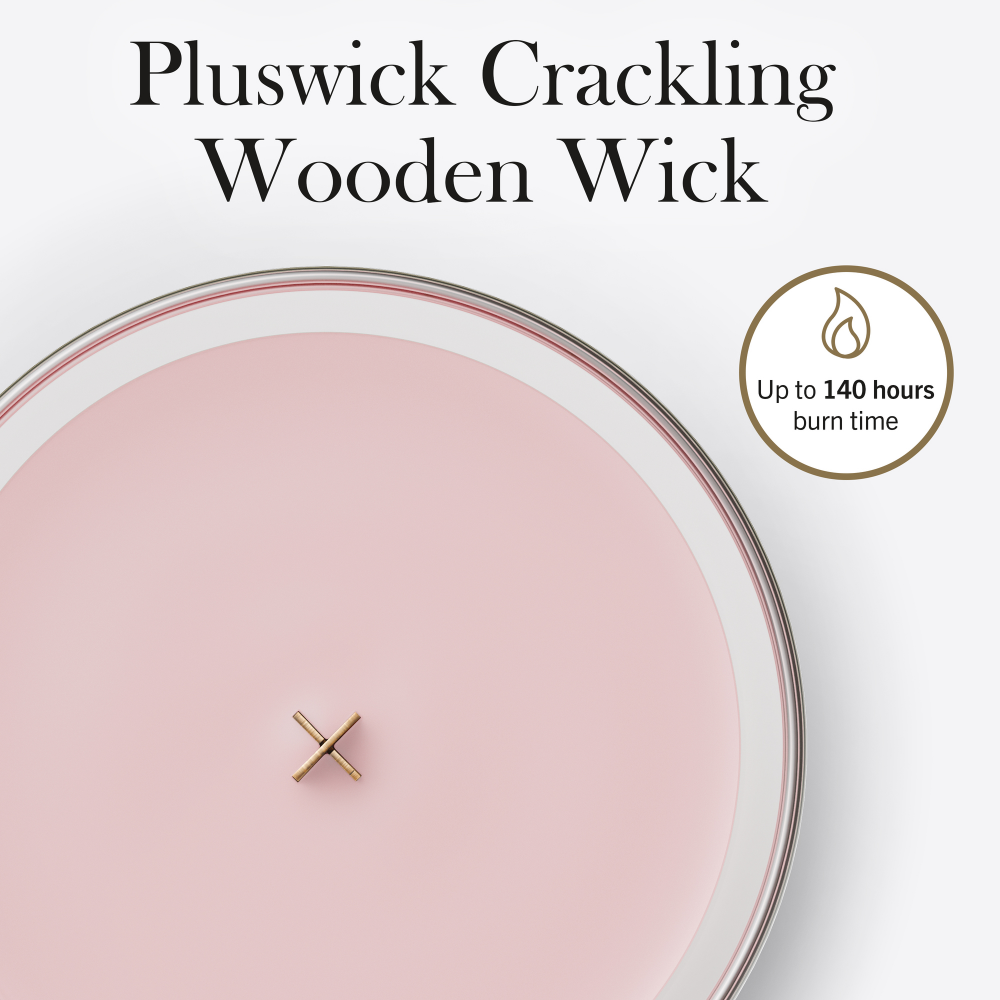 WoodWick Rose Blush Large Hourglass Jar Candle