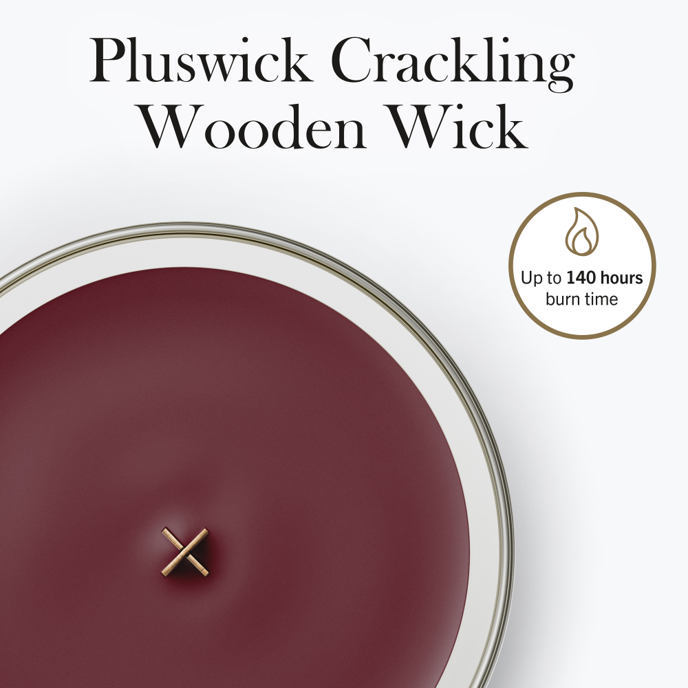 WoodWick Dark Cherry Large Hourglass Jar Candle