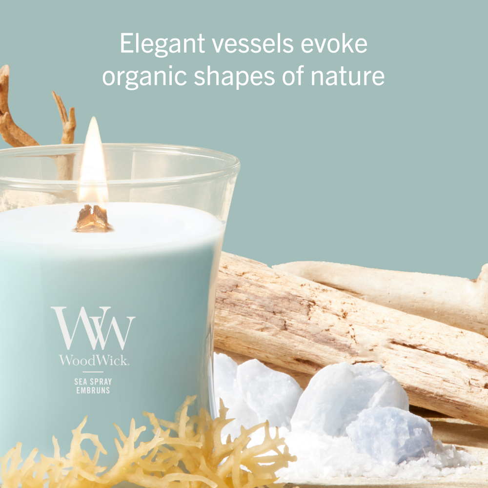 WoodWick Sea Spray Large Hourglass Jar Candle