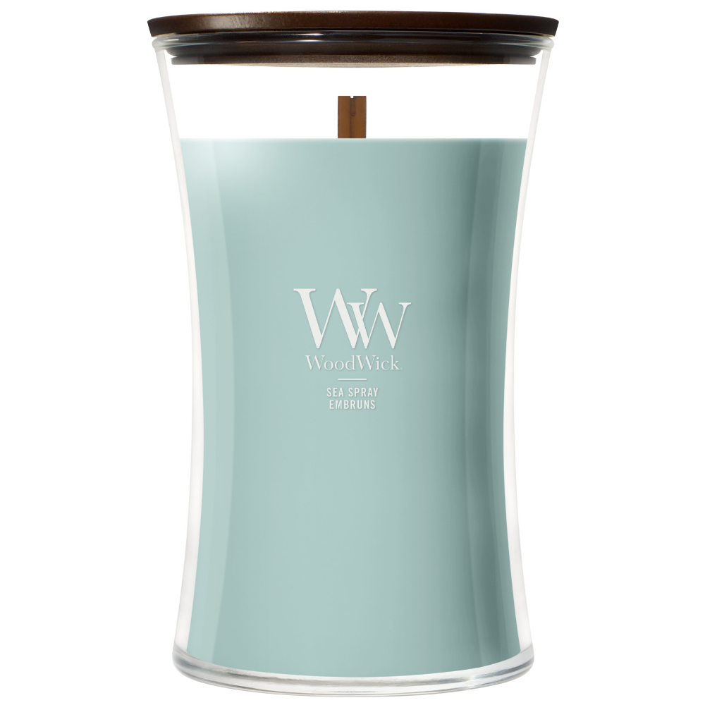 WoodWick Sea Spray Large Hourglass Jar Candle