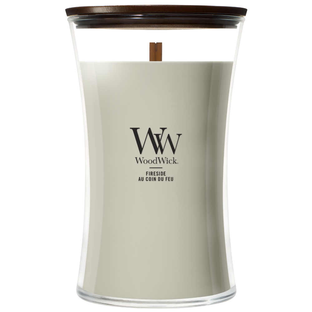 WoodWick Fireside Large Hourglass Jar Candle