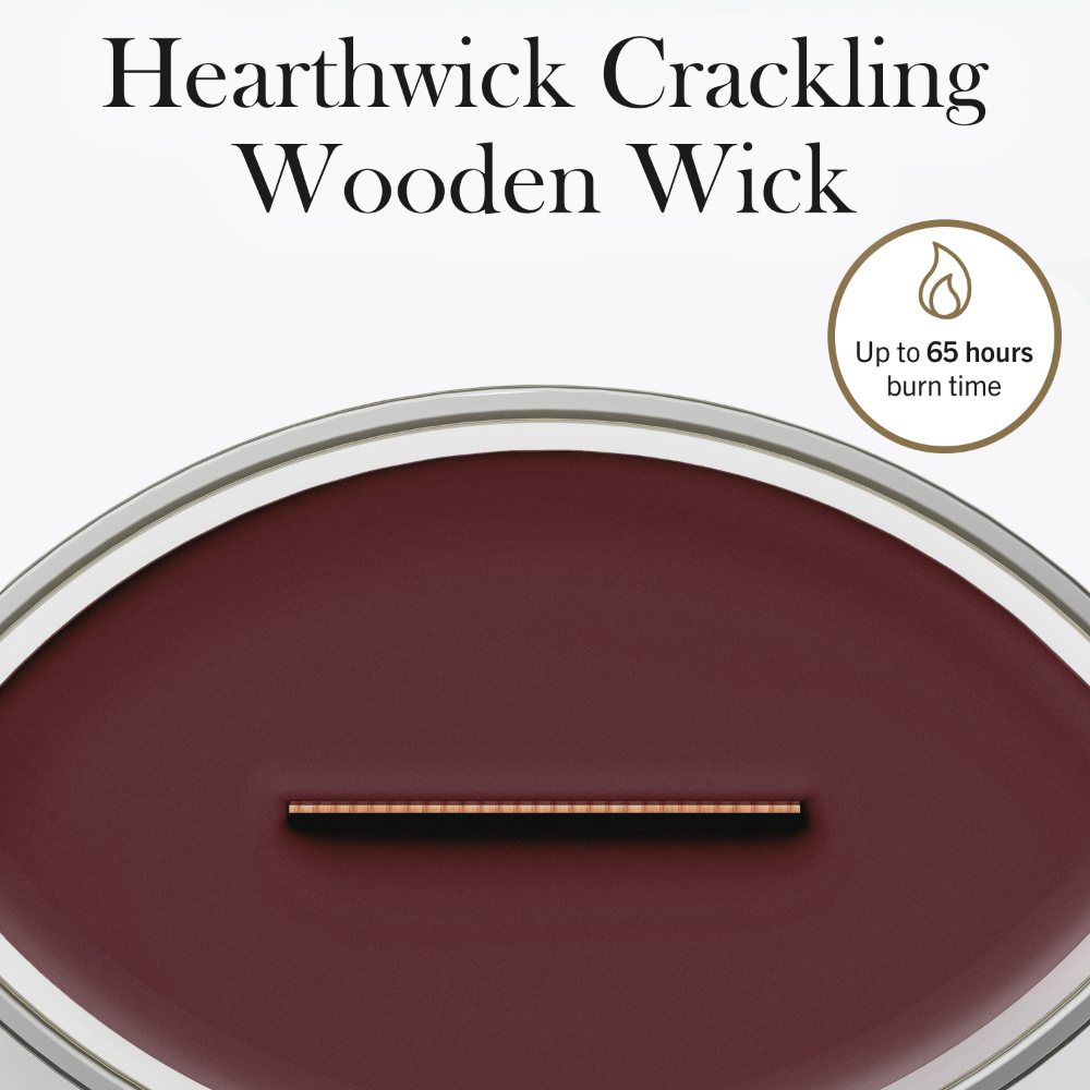 WoodWick Dark Cherry Ellipse Jar Candle