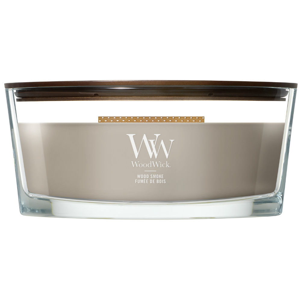 WoodWick Wood Smoke Ellipse Jar Candle