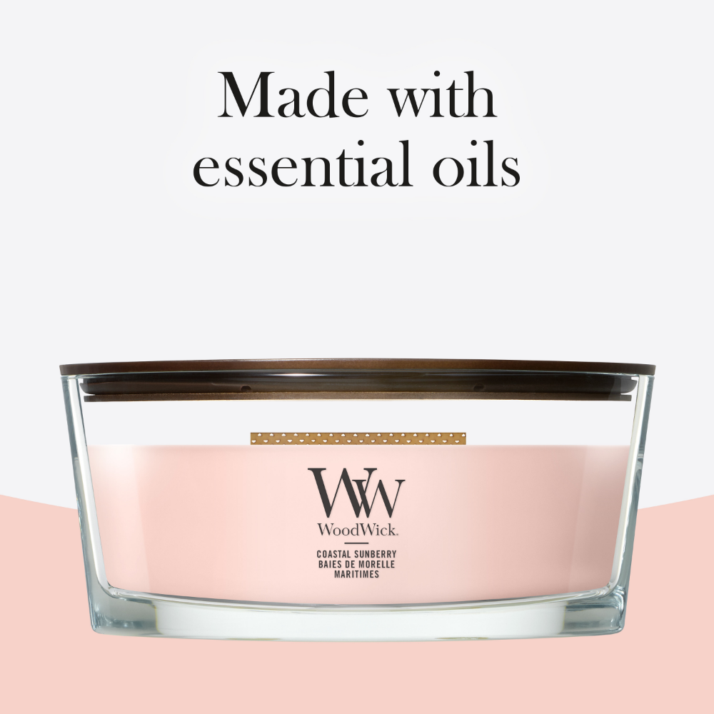 WoodWick Coastal Sunberry Ellipse Jar Candle