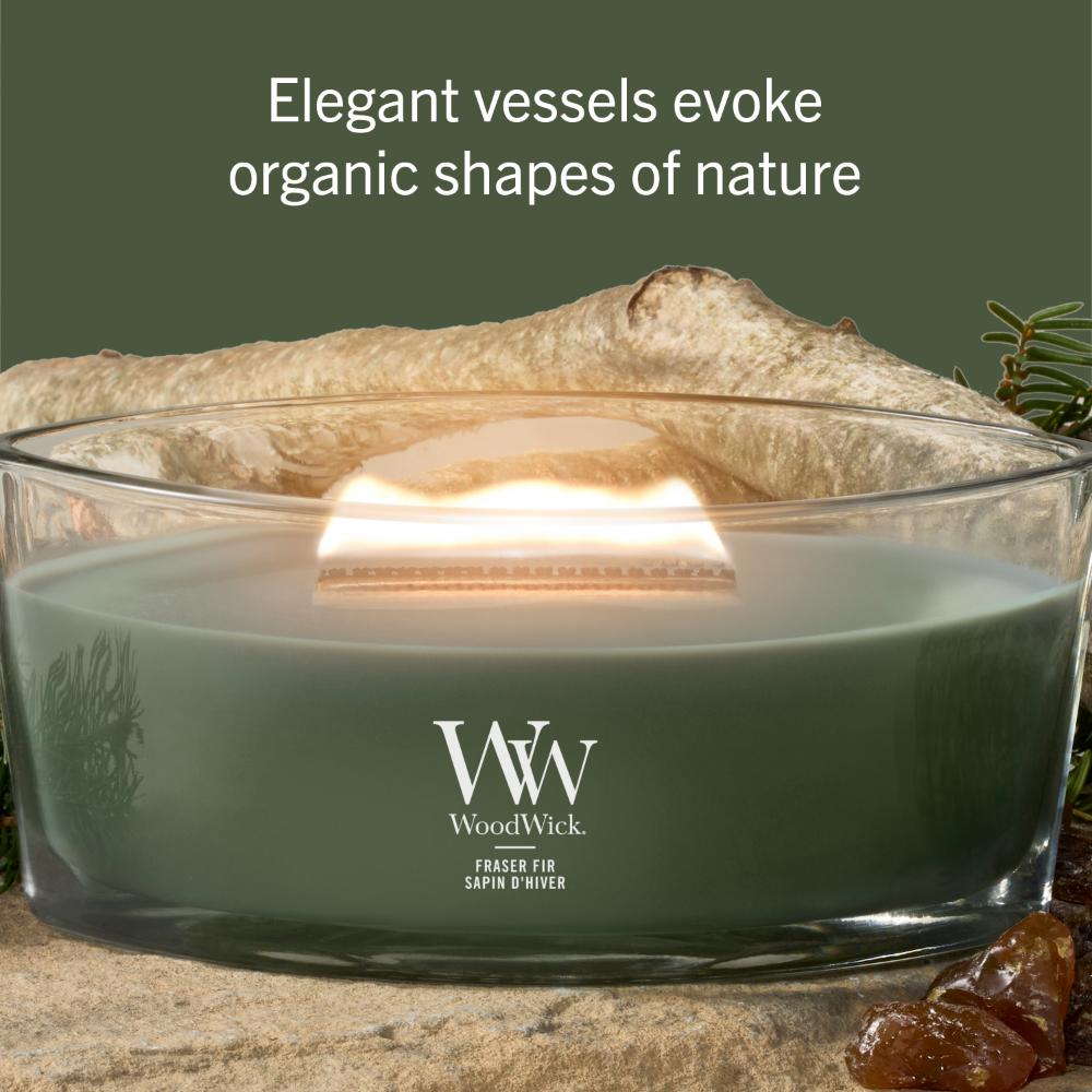 WoodWick Fraser Fir Ellipse Jar Candle