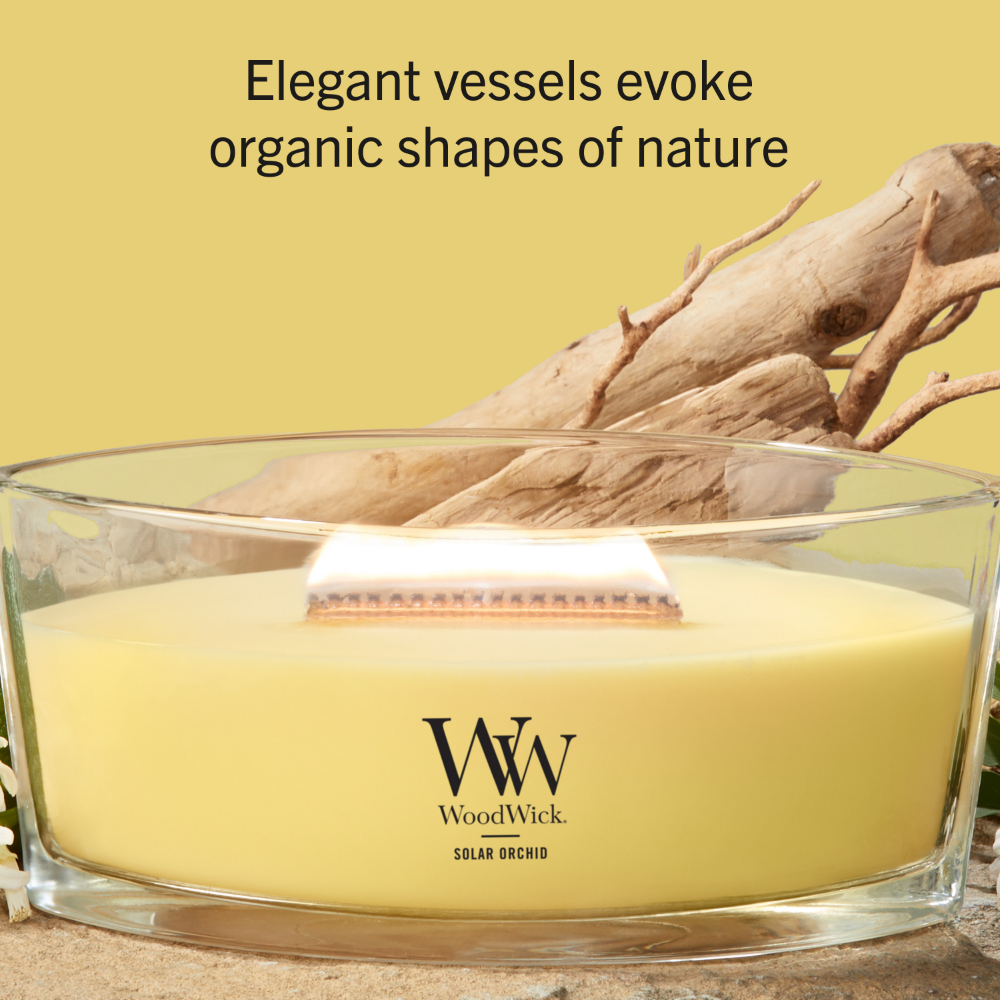 WoodWick Solar Orchid Ellipse Jar Candle