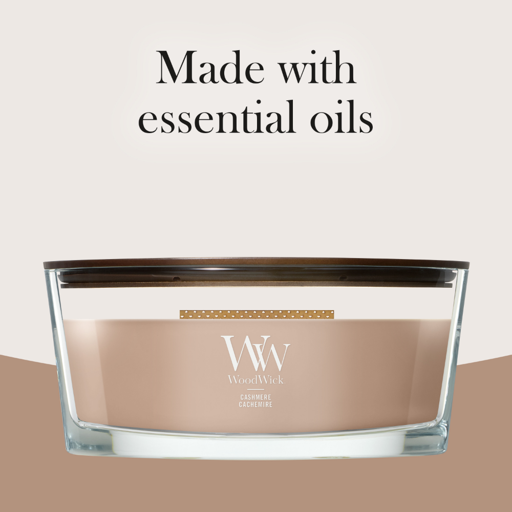 WoodWick Cashmere Ellipse Jar Candle