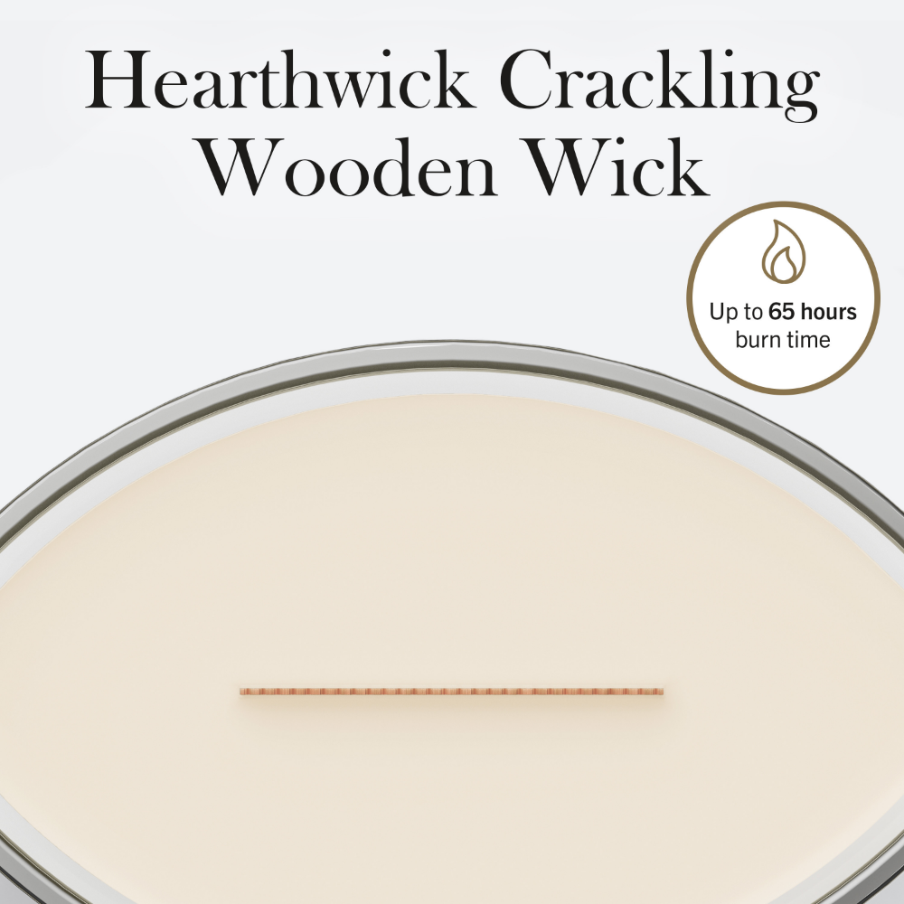 WoodWick White Honey Ellipse Jar Candle