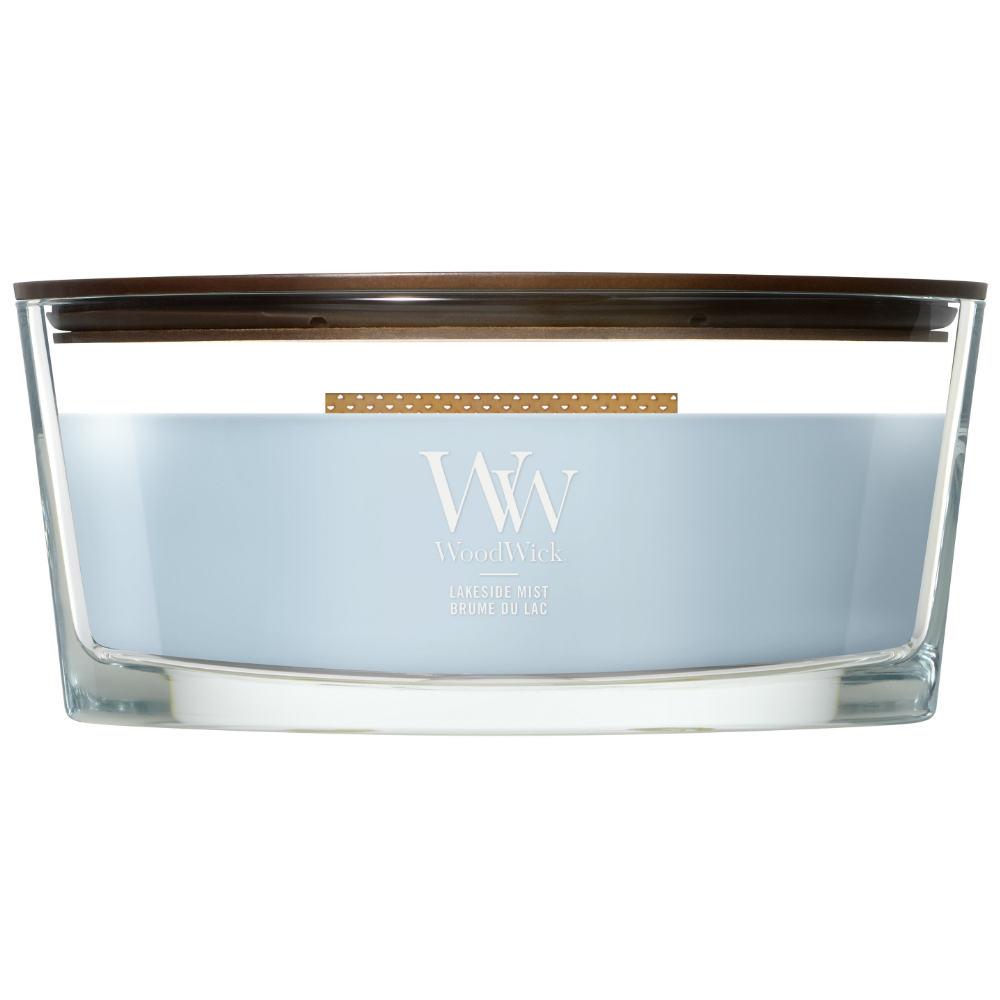WoodWick Lakeside Mist Ellipse Jar Candle