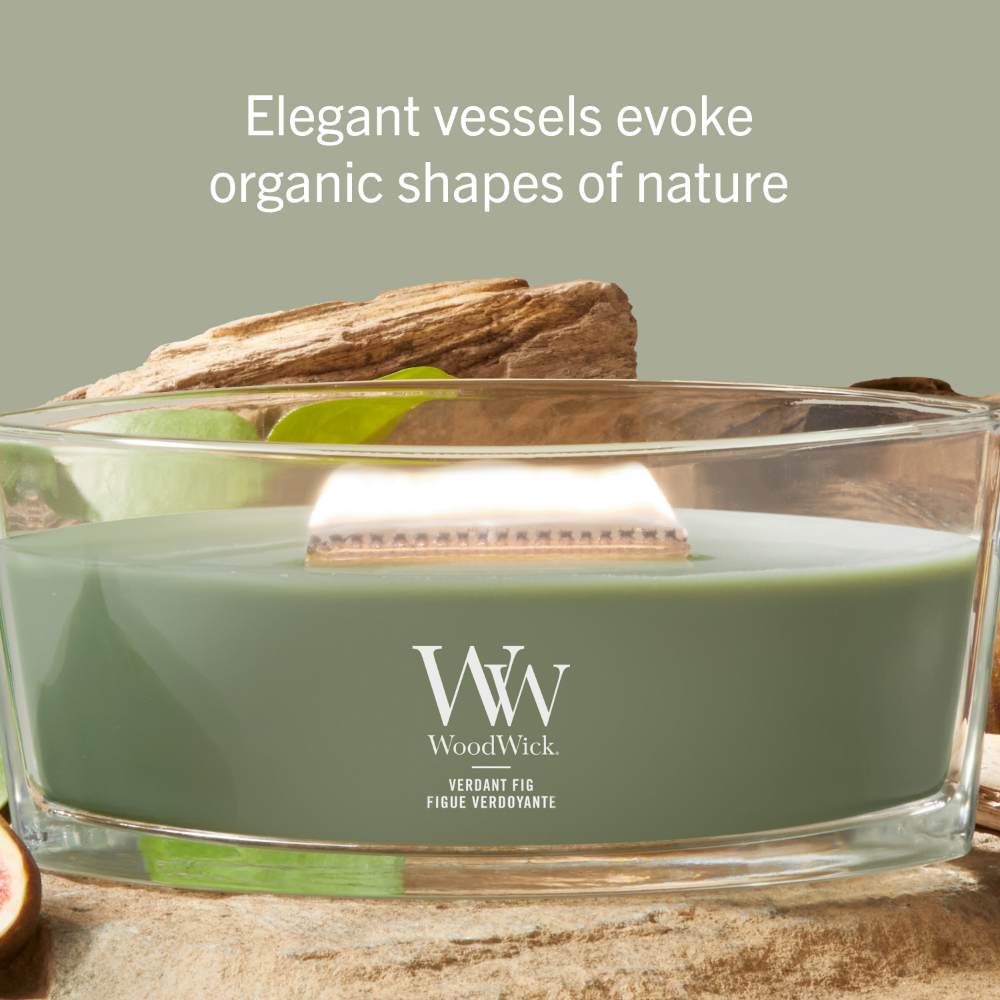 WoodWick Verdant Fig Ellipse Jar Candle