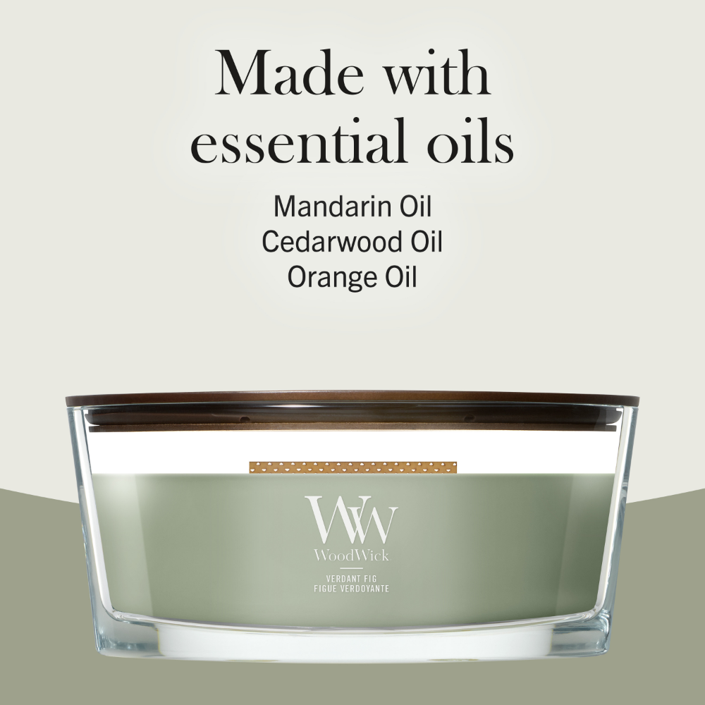 WoodWick Verdant Fig Ellipse Jar Candle