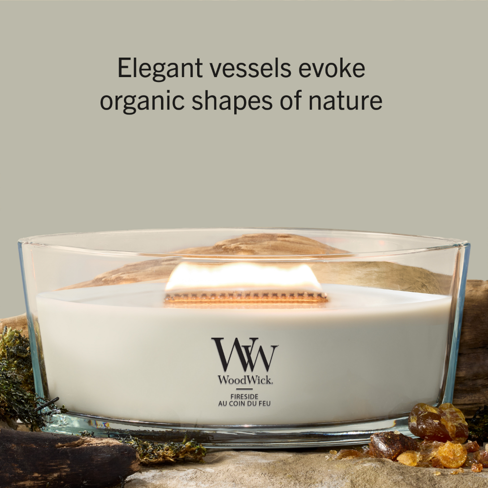 WoodWick Fireside Ellipse Jar Candle