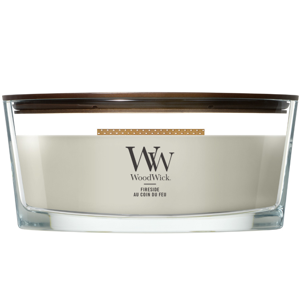 WoodWick Fireside Ellipse Jar Candle