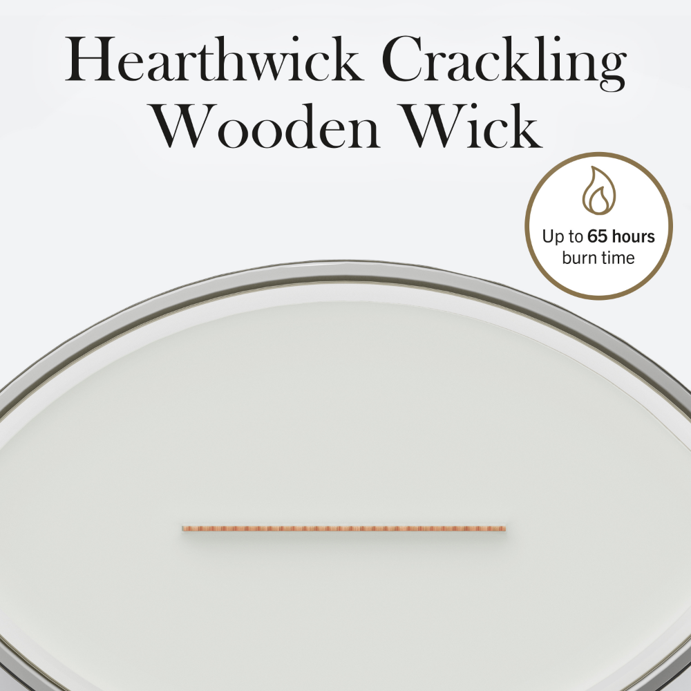 WoodWick White Tea & Jasmine Ellipse Jar Candle