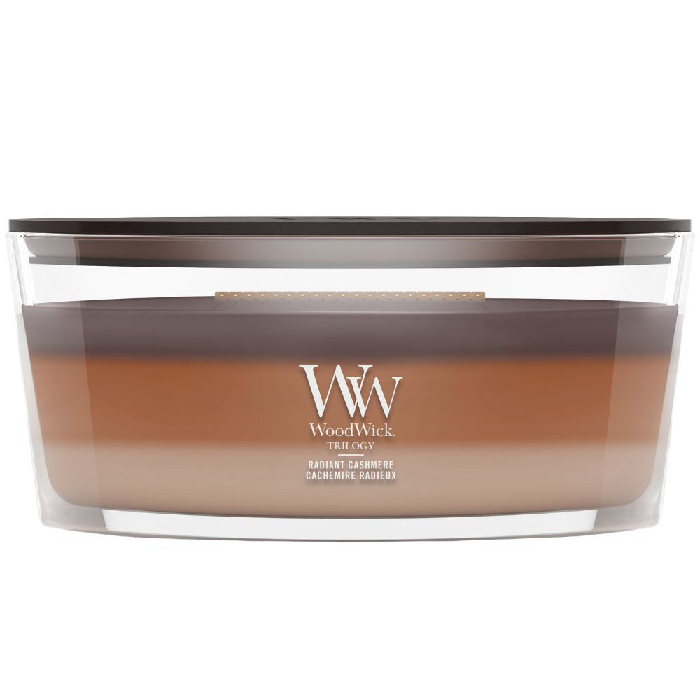 WoodWick Trilogy Radiant Cashmere Ellipse Jar Candle