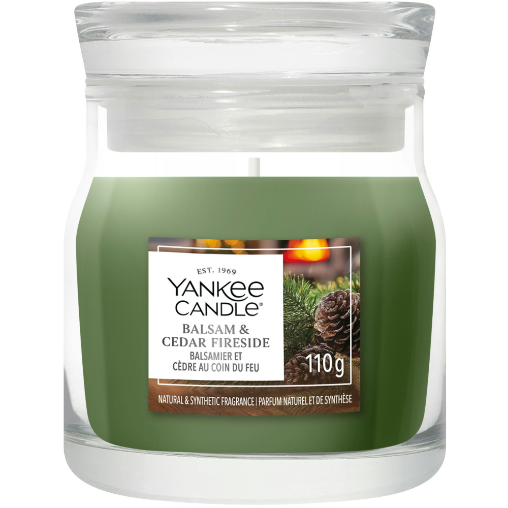 Yankee Candle Balsam & Cedar Fireside Small Signature Jar Candle