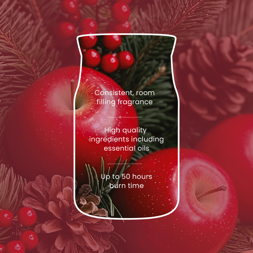 Yankee Candle Red Apple Wreath Small Signature Jar Candle