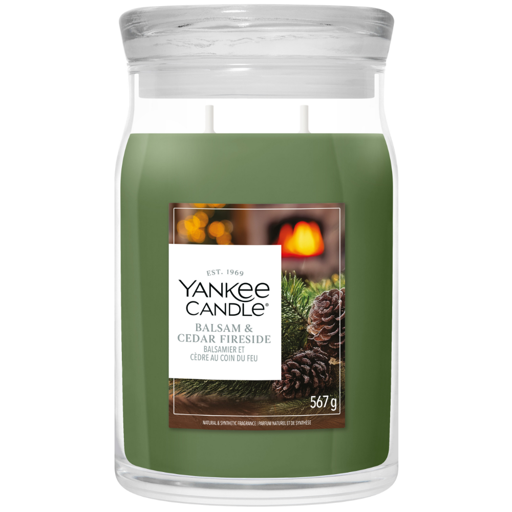 Yankee Candle Balsam & Cedar Fireside Large Signature Jar Candle