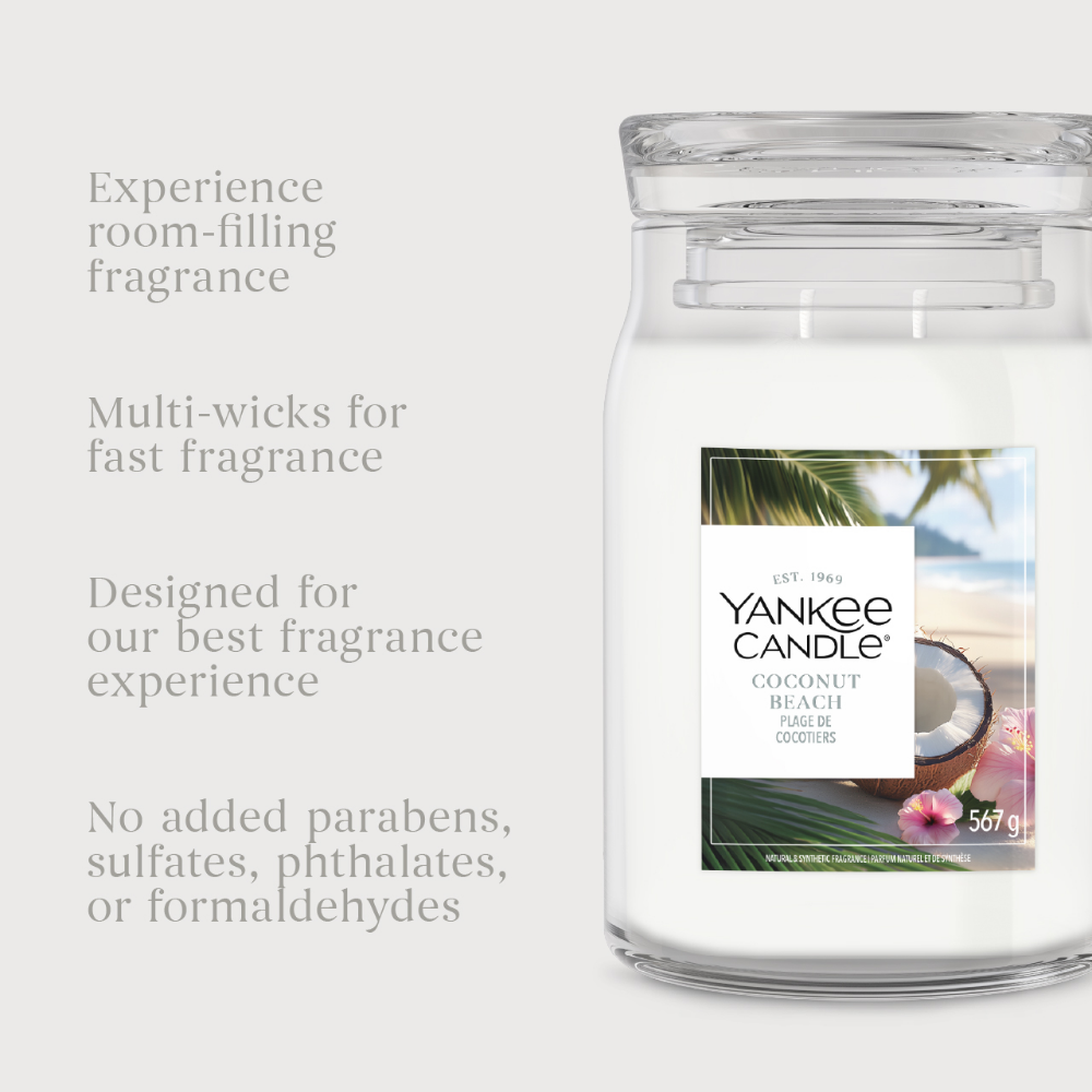 Yankee Candle Coconut Beach Large Signature Jar Candle