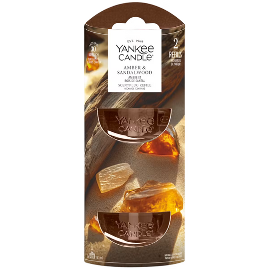 Yankee Candle Amber & Sandalwood Scent Plug Refills 2 x 18.5ml