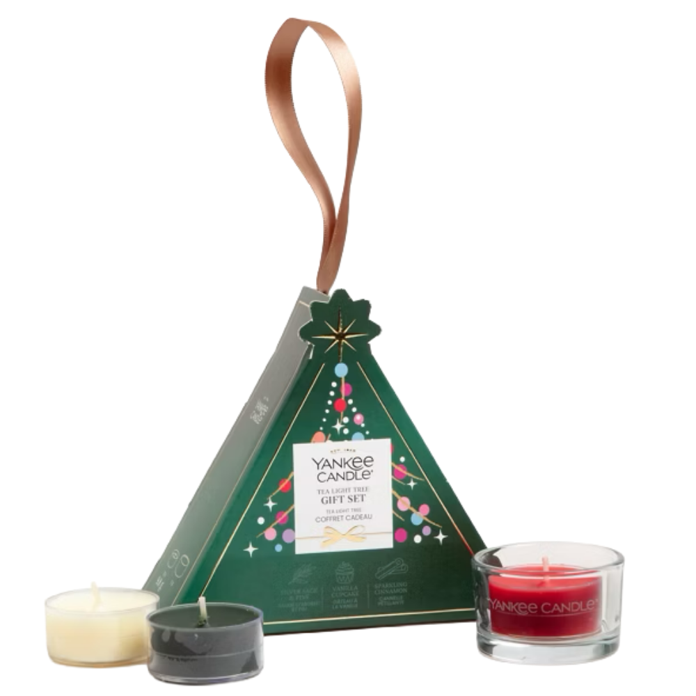 Yankee Candle Magical Christmas Moments Collection 3 Tea Light & Holder Gift Set