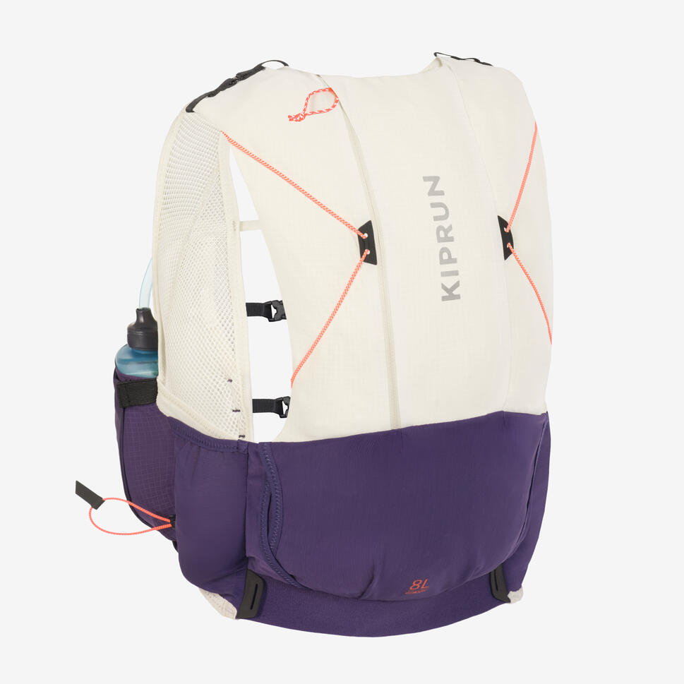 Kiprun Women's 900 8L Trail Running Hydration Vest + 2 x 500ml flasks included