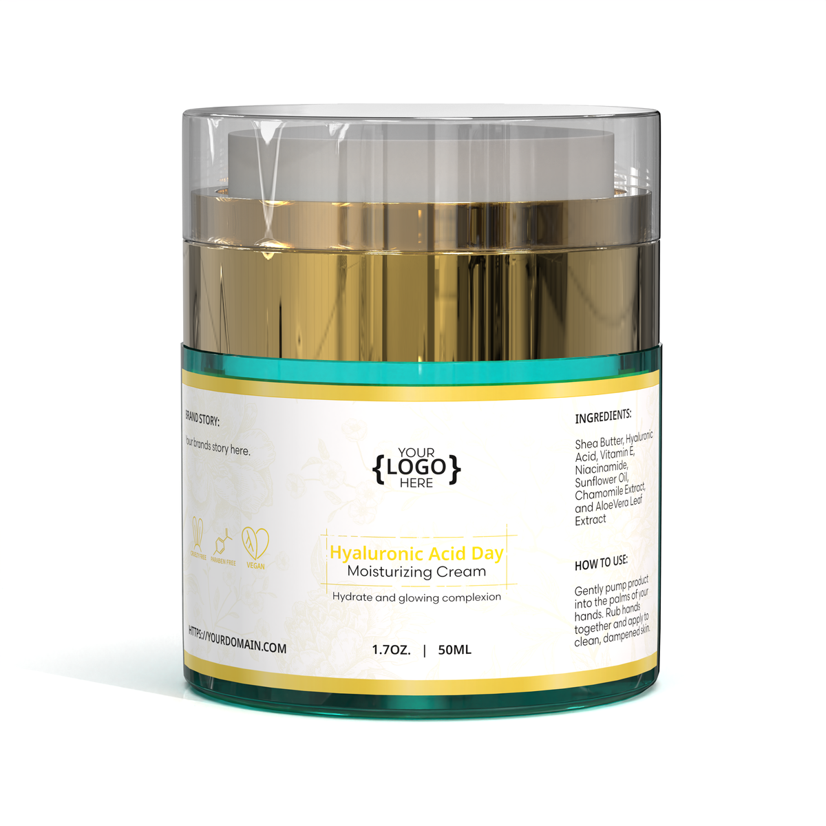 Hyaluronic Acid Day Moisturizing Cream - 1.7 oz